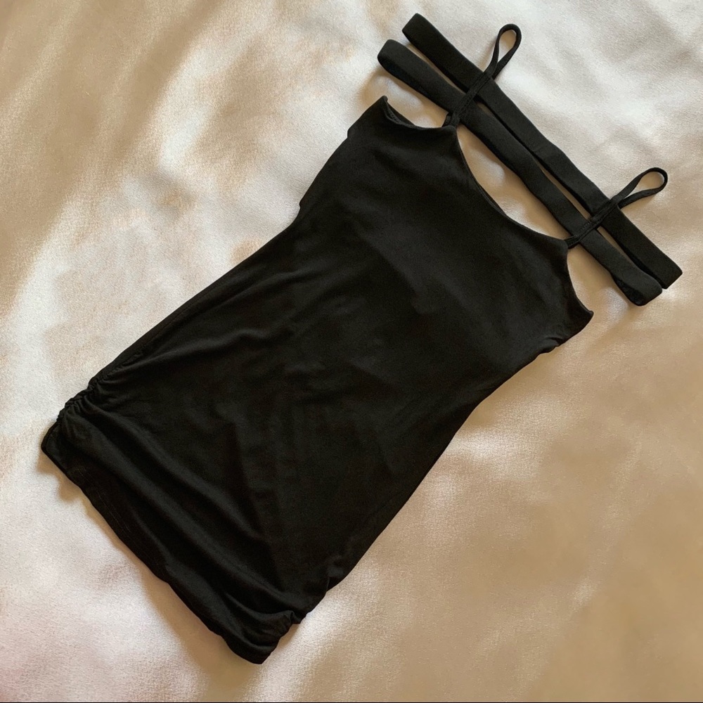 Black Multi-Strap Bodycon Dress Size S
